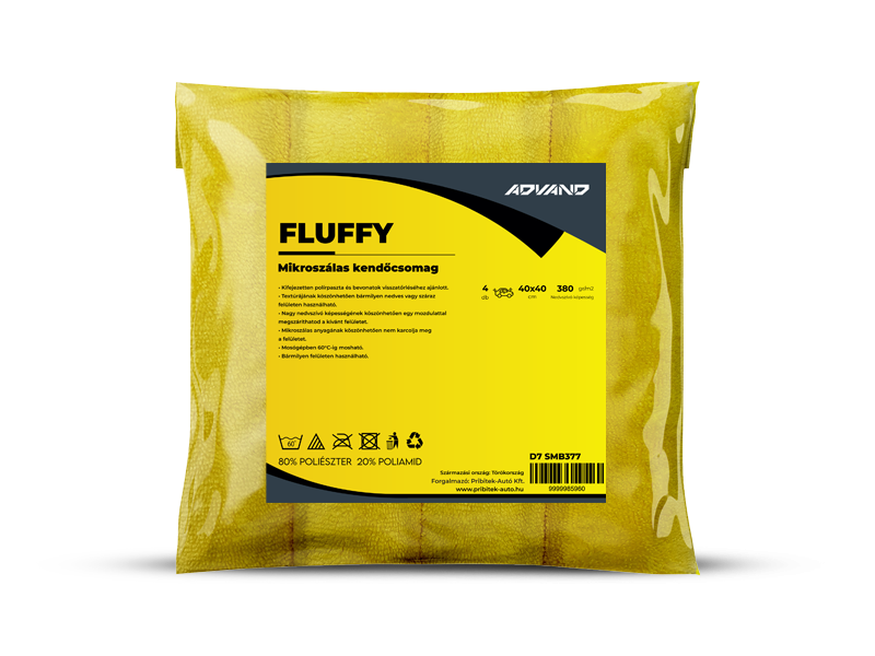 Fluffy - Mikroszálas kendő csomag 40x40cm 4db
